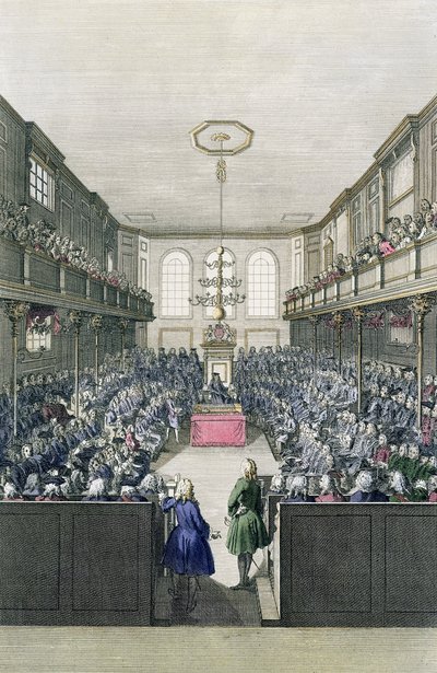 A View of the House of Commons by English School